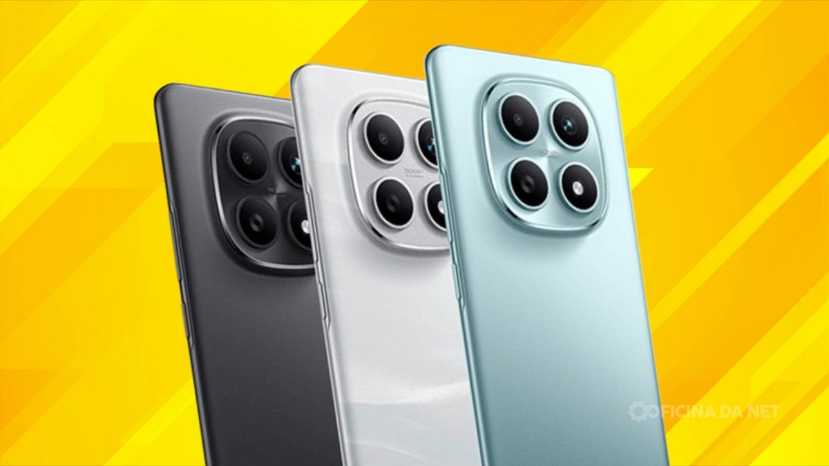 Redmi Note 15 chega ao mercado global com câmeras de 200 MP e bateria gigante. Imagem: Oficina da Net