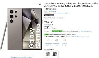 Promoção do Galaxy S24 Ultra