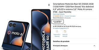 Oferta do Motorola Razr 60