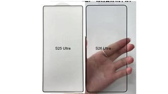 Protetor de tela de terceiros revela possível design do Galaxy S26 Ultra. Imagem: Reprodução