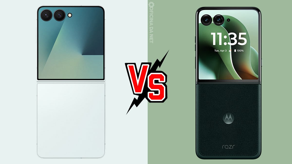 Comparativo: Galaxy Z Flip7 vs Motorola Razr 60 Ultra