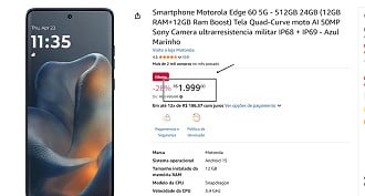 Oferta do Motorola Edge 60