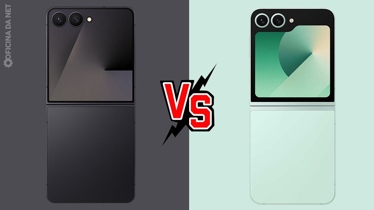 Comparativo: Galaxy Z Flip7 vs Z Flip6