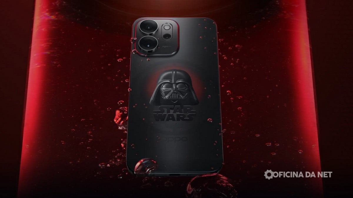 OPPO lança o smartphone mais bonito já feito para fãs de Star Wars no Brasil. Imagem: Oficina da Net