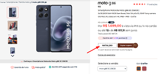Oferta do Moto G86
