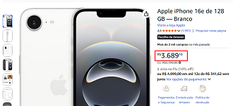 Oferta do iPhone 16e