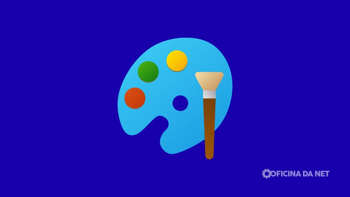 Paint ganha novo botão para esconder a barra de ferramentas e reforça recursos de IA no Windows 11. Imagem: Oficina da Net