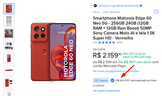 Oferta do Motorola Edge 60 Neo