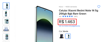 Oferta do Redmi Note 14 5G