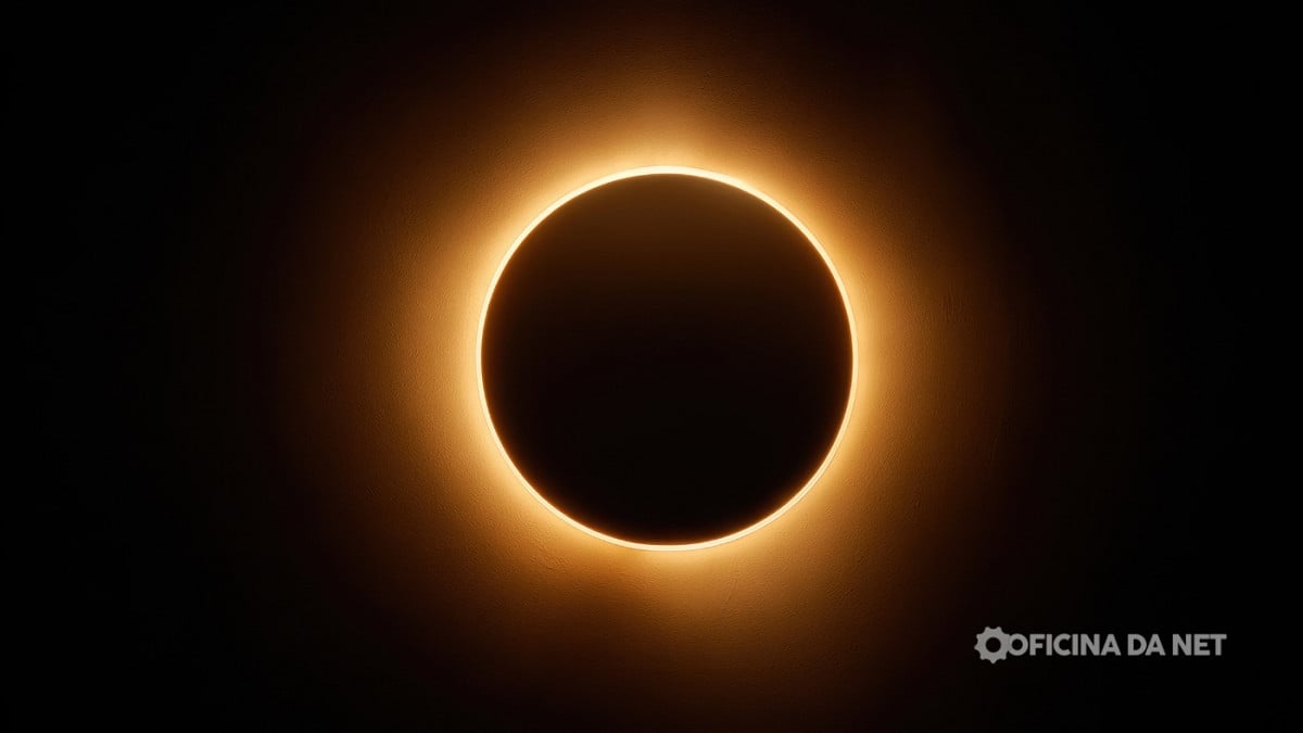 Eclipse solar de 2027 vai ser o mais longo do século, mas não poderá ser visto do Brasil. Imagem: Oficina da Net