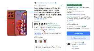 Edge 60 Neo em oferta
