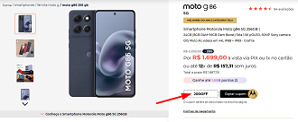Oferta do Moto G86