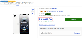 Oferta do iPhone 16e