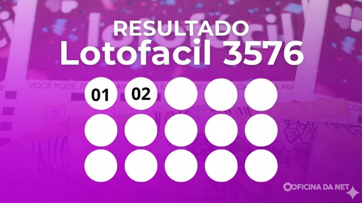 Veja os números sorteados da Lotofácil 3576