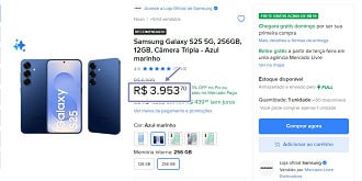 Oferta do Galaxy S25