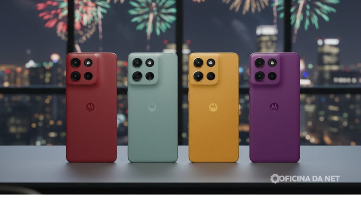 Separei uma lista com 4 celulares da Motorola que estão valendo a pena nesse ínicio de 2026. Imagem: Oficina da Net