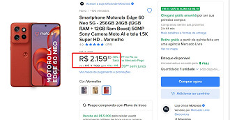 Oferta do Edge 60 Neo