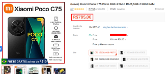 Oferta do POCO C75