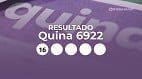 Resultado da Quina 6922 de HOJE: veja os números sorteados nesta quinta (8) Resultado da Quina 6922 de HOJE: veja os números sorteados nesta quinta (8)