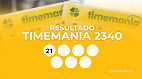 Resultado da Timemania 2340: veja os números sorteados de hoje, 8 de janeiro Resultado da Timemania 2340: veja os números sorteados de hoje, 8 de janeiro