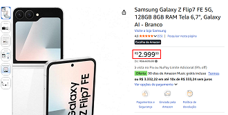 Oferta do Galaxy Z Flip7 FE