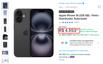 Oferta do iPhone 16