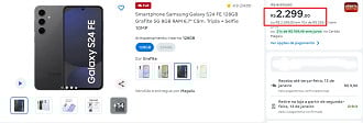 Galaxy S24 FE em oferta