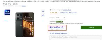 Oferta do Edge 50 Ultra