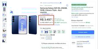 Oferta do Galaxy S25