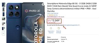 Motorola Edge 60 em oferta
