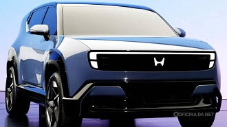 Honda Série 0 com novo logo da Honda. Imagem: Reprodução