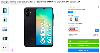 Oferta do Galaxy A06 5G