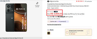 Oferta do Motorola Edge 50 Ultra