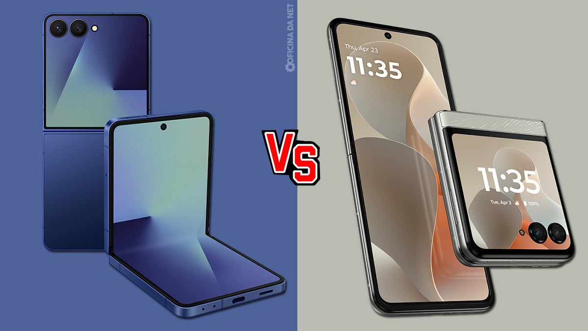 Comparativo: Galaxy Z Flip7 vs Motorola Razr 60