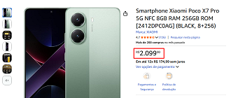 Oferta do POCO X7 Pro