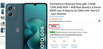 Oferta do Moto G06