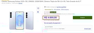 Desconto do Galaxy S25 Plus