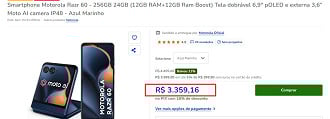 Oferta do Razr 60