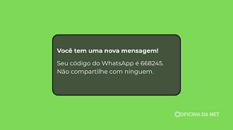 Geralmente, o código enviado por SMS já pede para você não compartilhar com ninguém