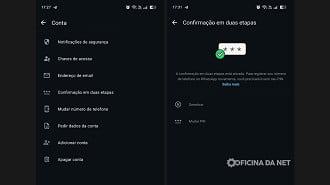Ative a Verificação de Duas Etapas
