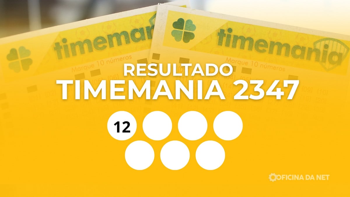 Veja os números sorteados da Timemania 2347