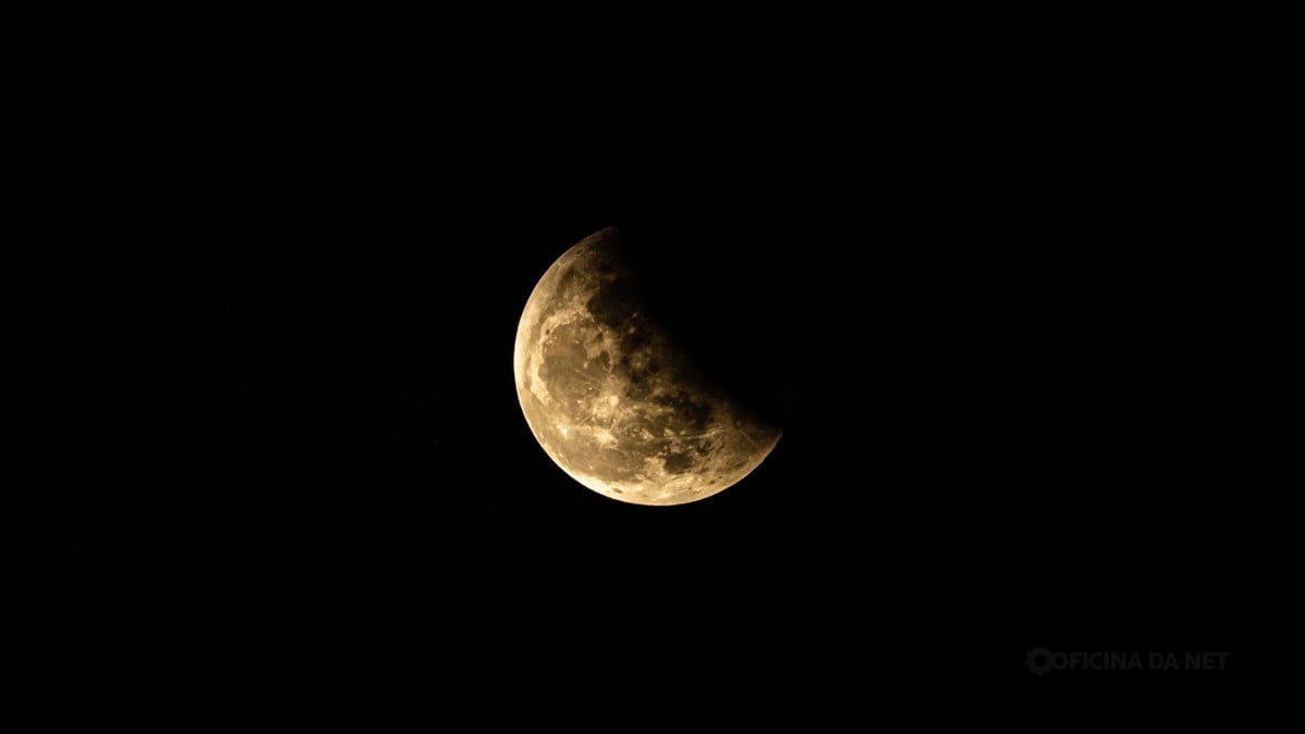 Qual a fase da Lua neste domingo, 25 de janeiro de 2026. Imagem: Oficina da Net