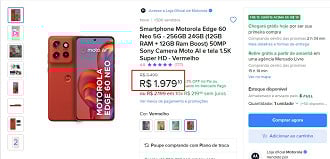 Oferta do Edge 60 Neo