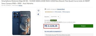 Oferta do Motorola Edge 60