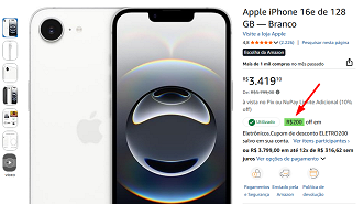 Oferta do iPhone 16e