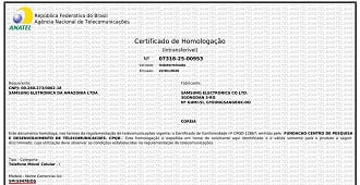 Galaxy S26 Plus homologado pela Anatel. Imagem: Anatel/Reprodução