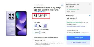 Oferta do Redmi Note 15 5G