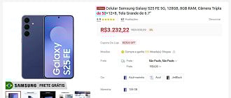 Oferta do Galaxy S25 FE