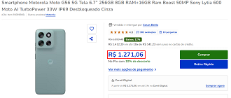 Oferta do Moto G56 5G