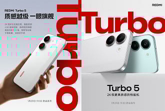 Design e cores do Redmi Turbo 5